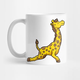 Giraffe at Yoga Stretching exercises Legs & Neck Mug